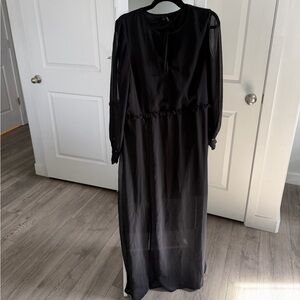 Vero Moda Black Long Sleeve Maxi Dress